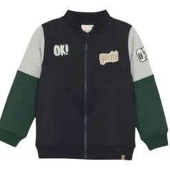 New Color Block Kofta Dark Navy Barn Tröjor & Toppar