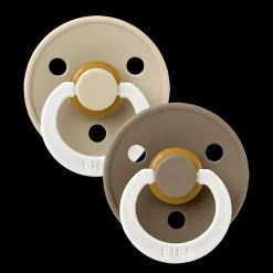New Colour Glow 2-pack Runda Latexnappar Vanilla Dark Oak Nappar & Napphållare