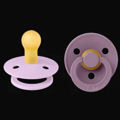 Outlet Colour 2-pack Runda Latexnappar Violet Sky Mauve Nappar & Napphållare