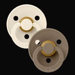 Online Colour 2-pack Runda Latexnappar Ivory Dark Oak Nappar & Napphållare