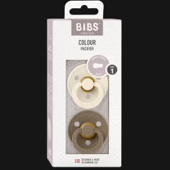 Online Colour 2-pack Runda Latexnappar Ivory Dark Oak Nappar & Napphållare