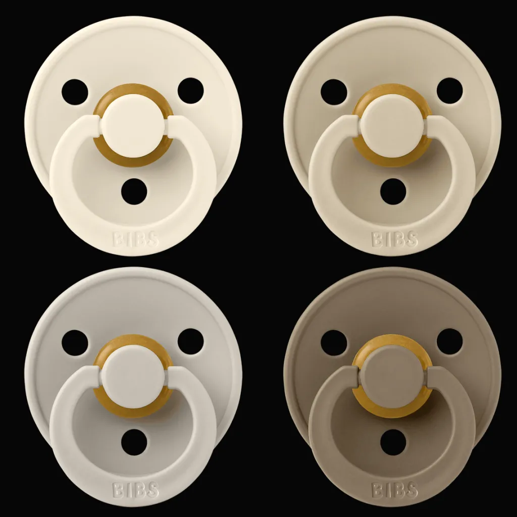 Online Colour 4-pack Runda Latexnappar Ivory Sand Nappar & Napphållare