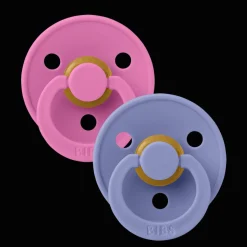 Outlet Colour 2-pack Runda Latexnappar Bubbelgum Peri Nappar & Napphållare