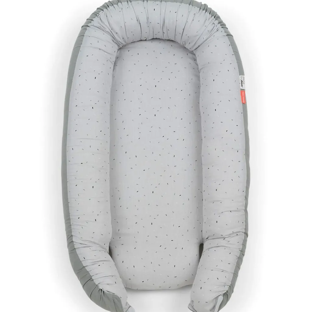 New Confetti Cozy Babynest Grått Babynest & Babyliftar