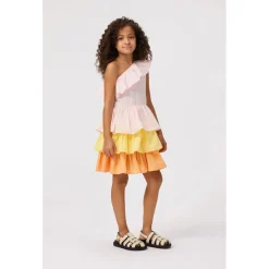 Best Cora Short-Sleeved Dress Charlotte Pink Barn Klänningar & Kjolar