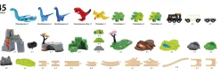 Outlet Dinosaurie Deluxe-set Multicolor Bilar & Fordon