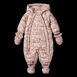 Sale Edem Vadderad Babyoverall Rose Powder Flowers Overaller