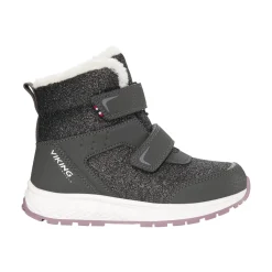 Equip Glitter Warm WP 2V Charcoal/Dusty Pink Barn Kängor, Stövlar & Vinterskor