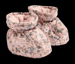 Sale Fuffa Vadderade Babybooties Rose Powder Flowers Barn Babyskor