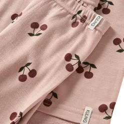 Hot Gisborn Baselayer-set I Ull Och Bambu Woody Rose Cherry Barn Underställ