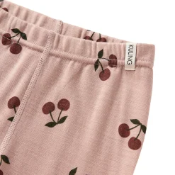 Hot Gisborn Baselayer-set I Ull Och Bambu Woody Rose Cherry Barn Underställ