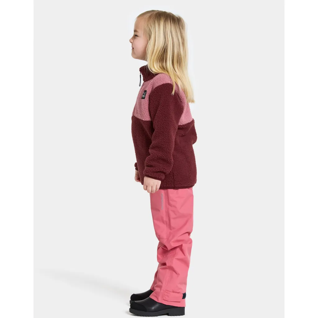 Hot Gosig Kids Jumper Med Halv Dragkedja Anemon Red Barn Tröjor & Toppar