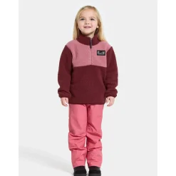 Hot Gosig Kids Jumper Med Halv Dragkedja Anemon Red Barn Tröjor & Toppar