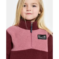 Hot Gosig Kids Jumper Med Halv Dragkedja Anemon Red Barn Tröjor & Toppar