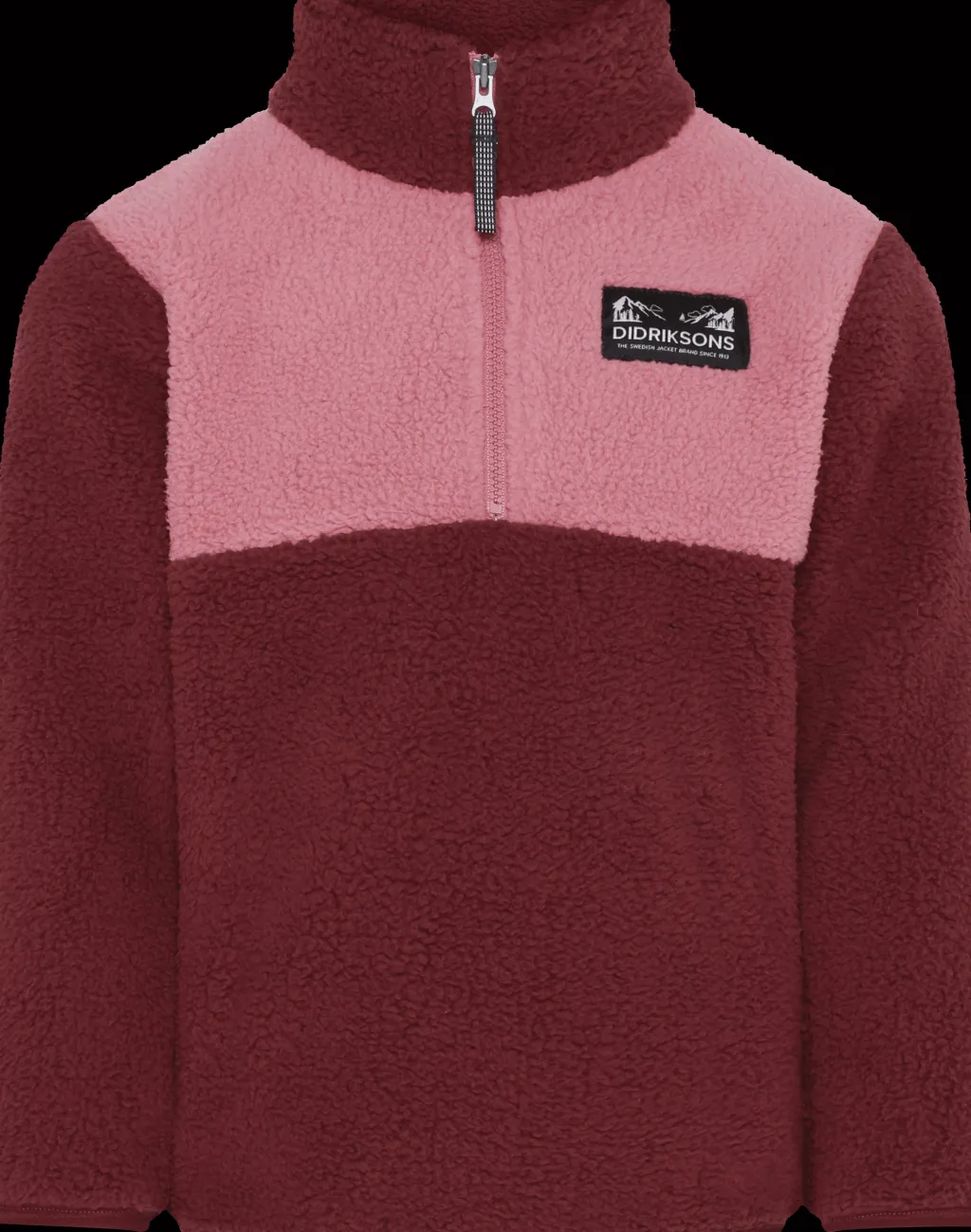 Hot Gosig Kids Jumper Med Halv Dragkedja Anemon Red Barn Tröjor & Toppar
