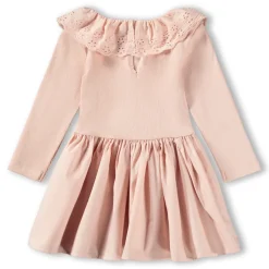 Discount GOTS Crystala Långärmad Klänning Petal Blush Barn Klänningar & Kjolar
