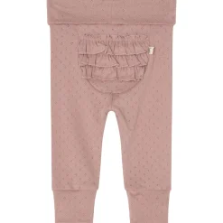Clearance GOTS Elsy Pointelle Baby Byxor Pink Mauve Barn Byxor & Shorts