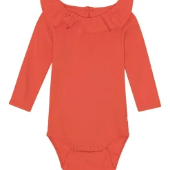 Best GOTS Faye Baby Body Red Clay Barn Bodys & Bodysuits