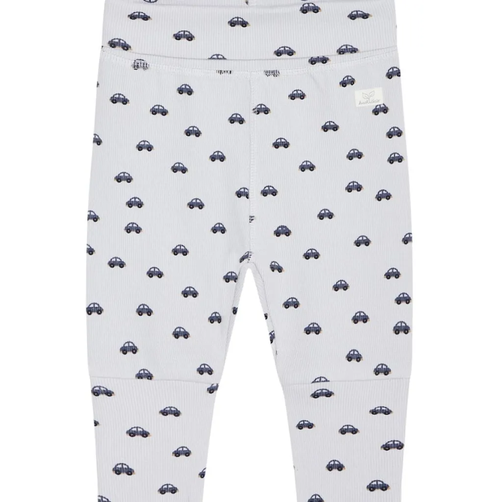 Best GOTS Guste Mönstrade Mjukisbyxor A Bit Blue Barn Byxor & Shorts
