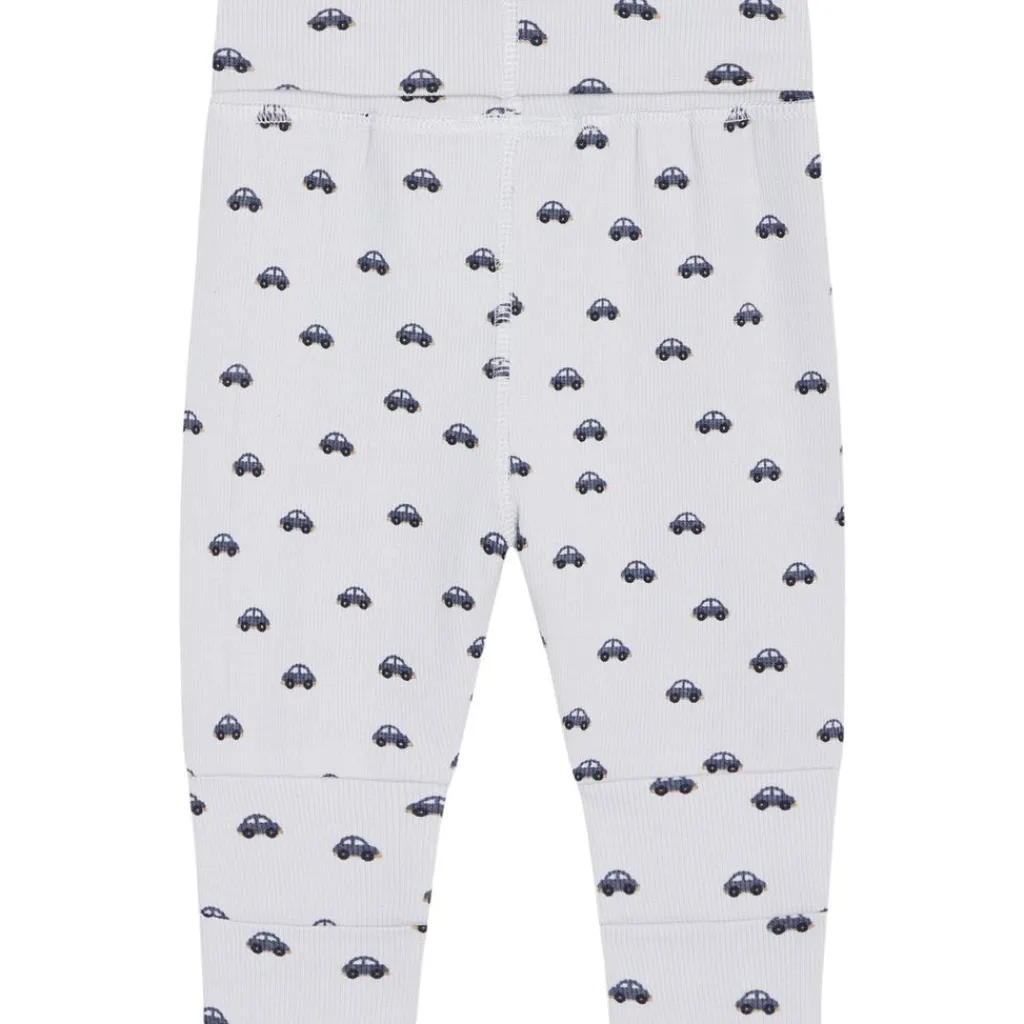 Best GOTS Guste Mönstrade Mjukisbyxor A Bit Blue Barn Byxor & Shorts