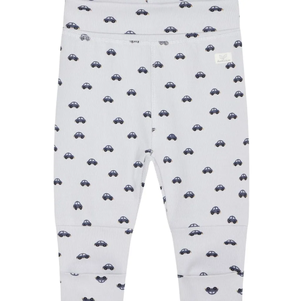 Best GOTS Guste Mönstrade Mjukisbyxor A Bit Blue Barn Byxor & Shorts