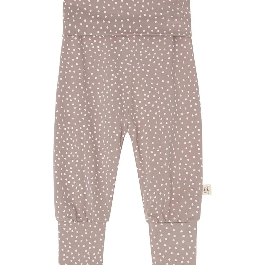 Discount GOTS Hanna Babybyxor Taupe Dots Barn Byxor & Shorts