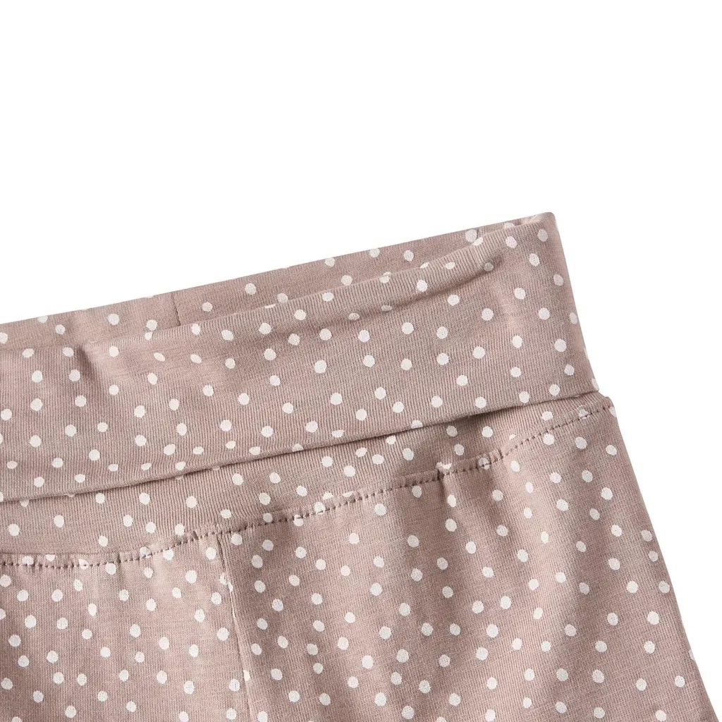 Discount GOTS Hanna Babybyxor Taupe Dots Barn Byxor & Shorts