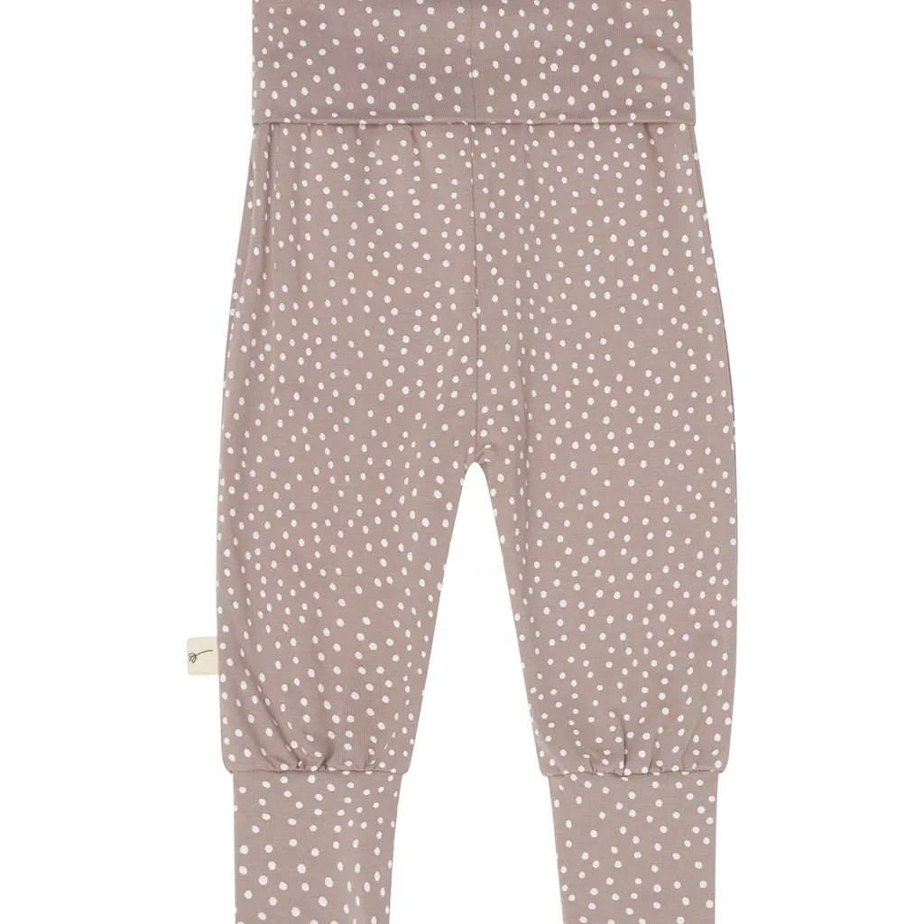 Discount GOTS Hanna Babybyxor Taupe Dots Barn Byxor & Shorts
