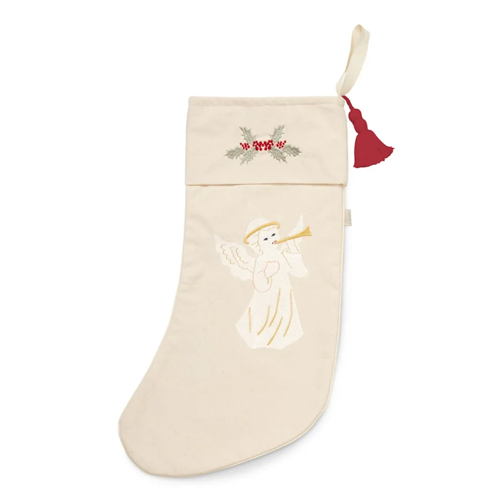 Clearance GOTS Julstrumpa Natural Barn Barnrumsaccessoarer