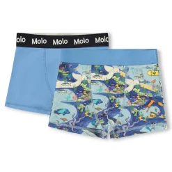 Best GOTS Justin 2-pack Boxershorts Pixel Sea Barn Underkläder