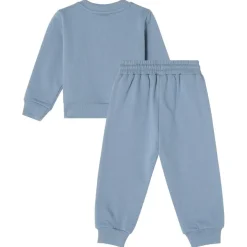 Sale GOTS Martin Mjukisset Med Kanintryck Dove Blue Barn Outfits & Gåvoset