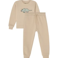 Sale GOTS Martin Sweatshirt Set Green Dino Barn Outfits & Gåvoset