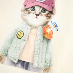 Best GOTS Maxi Sweatshirt Kitty Miauu Barn Tröjor & Toppar