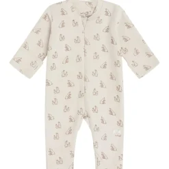 Sale GOTS Mich Mönstrad Bodysuit Oat milk Barn Bodys & Bodysuits
