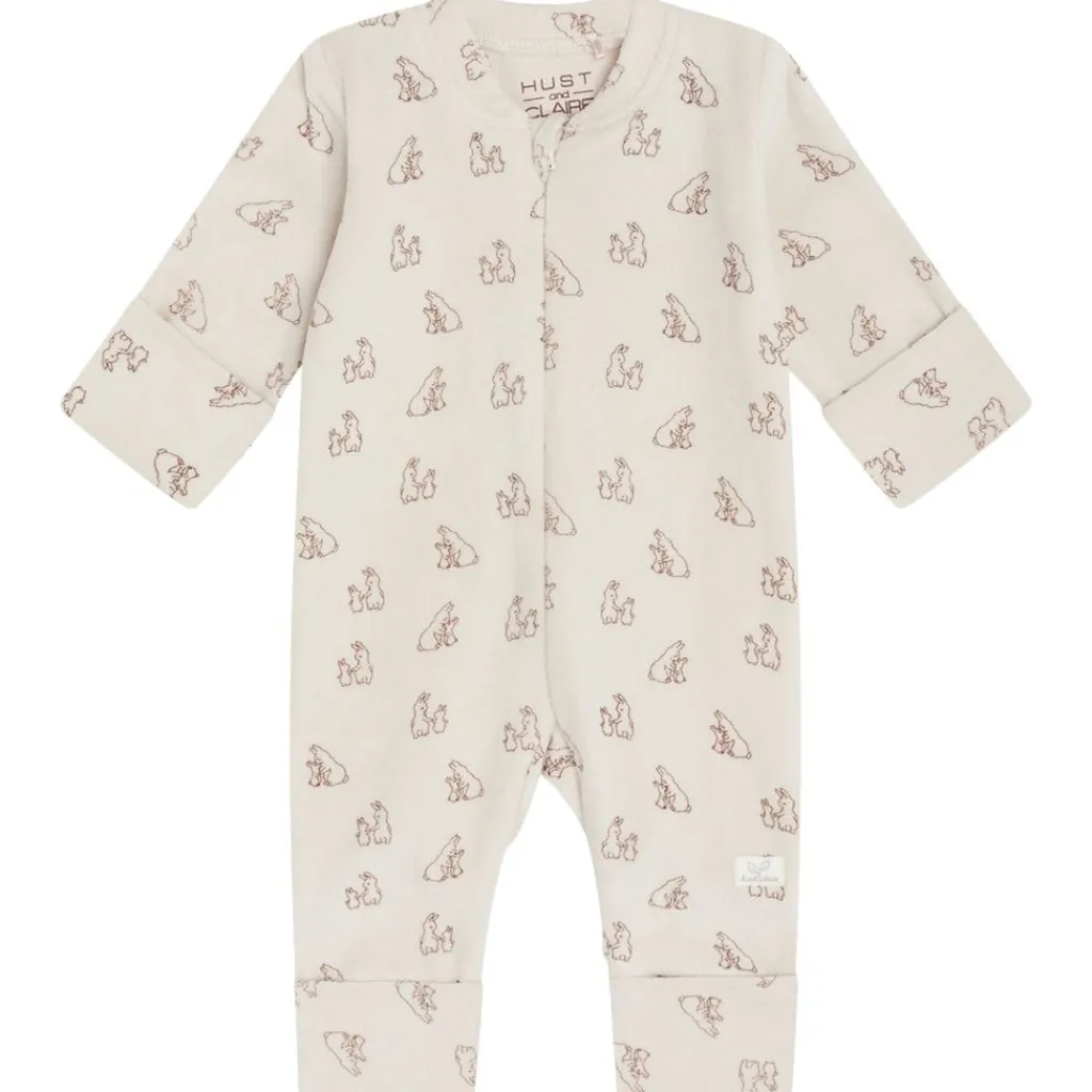 Sale GOTS Mich Mönstrad Bodysuit Oat milk Barn Bodys & Bodysuits