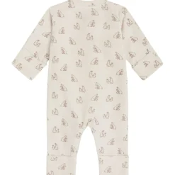 Sale GOTS Mich Mönstrad Bodysuit Oat milk Barn Bodys & Bodysuits