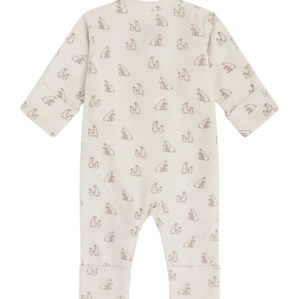 Sale GOTS Mich Mönstrad Bodysuit Oat milk Barn Bodys & Bodysuits
