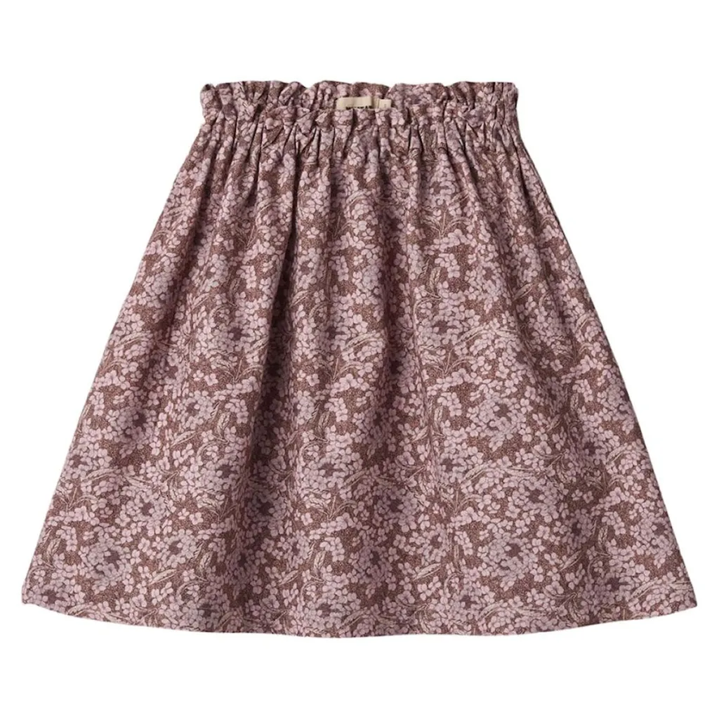 Clearance GOTS Nora Mönstrad Kjol Hydrangeas Barn Klänningar & Kjolar