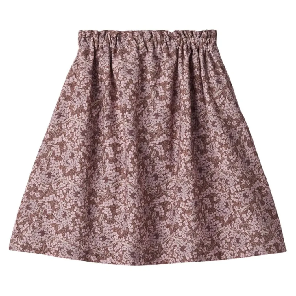 Clearance GOTS Nora Mönstrad Kjol Hydrangeas Barn Klänningar & Kjolar