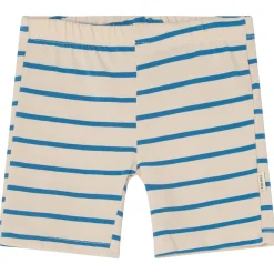 Clearance GOTS Patras Randiga Cykelshorts Blå Barn Byxor & Shorts