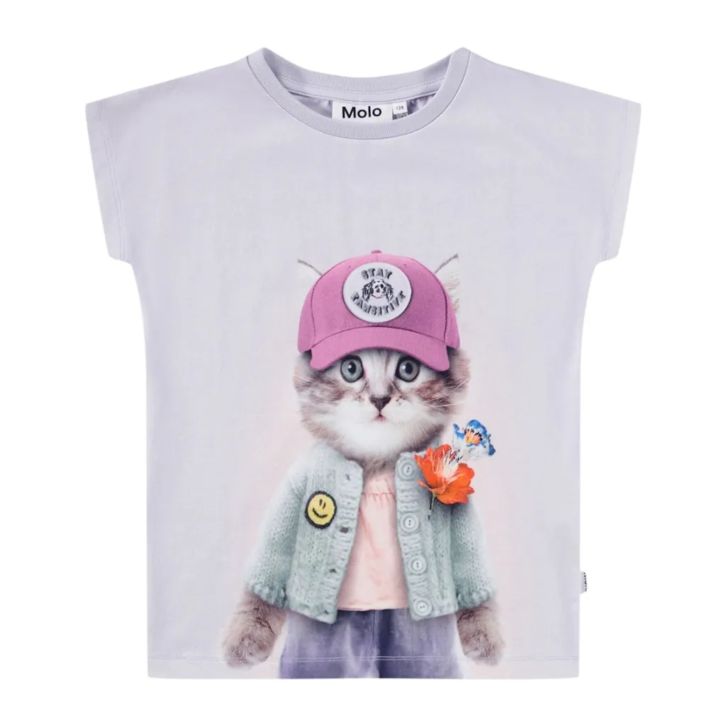 Sale GOTS Ragnhilde T-shirt Kitty Miauu Barn Tröjor & Toppar