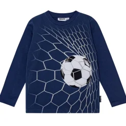 Clearance GOTS Reif Långärmad T-shirt Goal Blue Barn Tröjor & Toppar