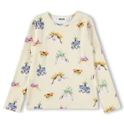 Clearance GOTS Rose Långärmad Topp Floral Fun Barn Tröjor & Toppar