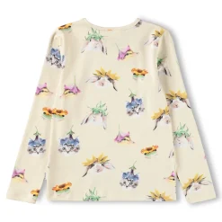 Clearance GOTS Rose Långärmad Topp Floral Fun Barn Tröjor & Toppar