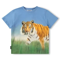 Online GOTS Rubin T-shirt Tiger On Blue Barn Tröjor & Toppar