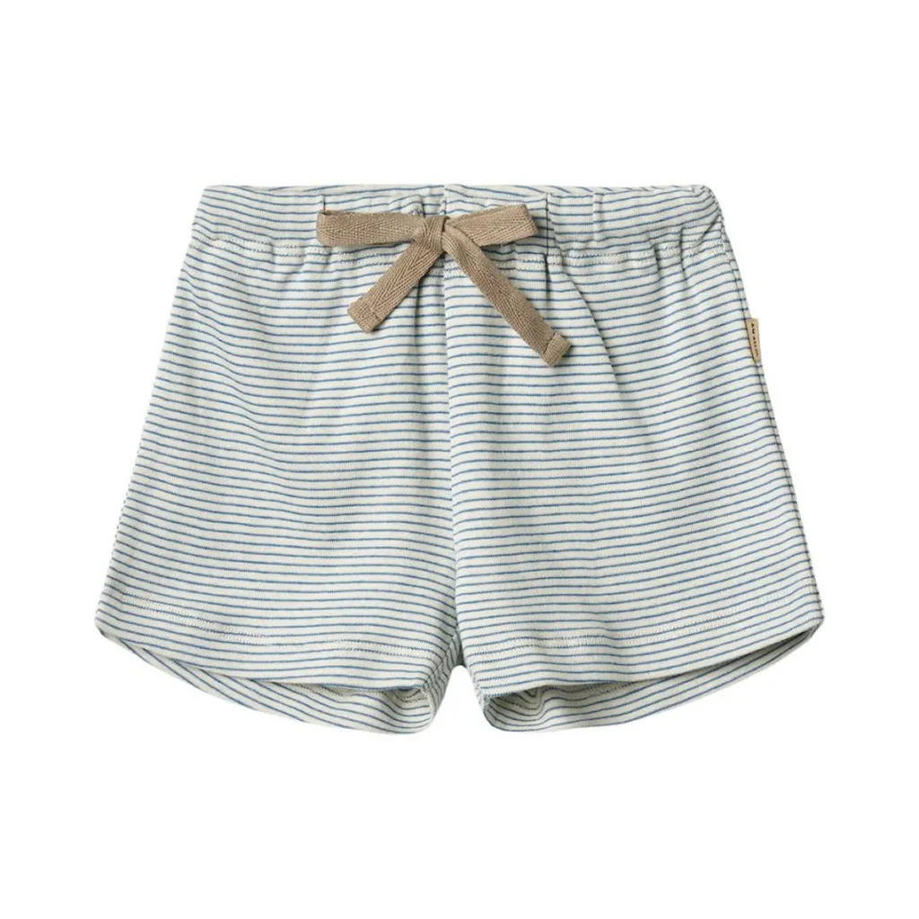 Best GOTS Vic Jersey Shorts Blue Stripe Barn Byxor & Shorts