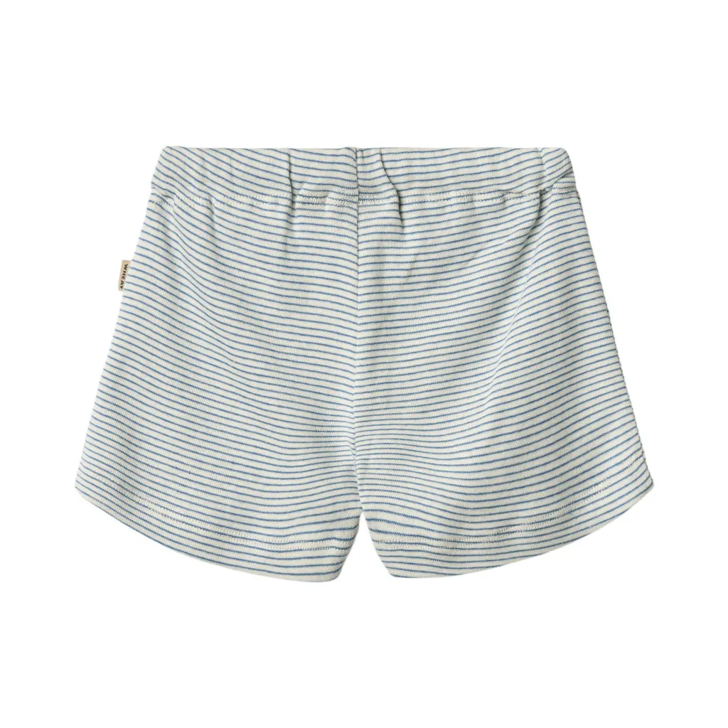 Best GOTS Vic Jersey Shorts Blue Stripe Barn Byxor & Shorts