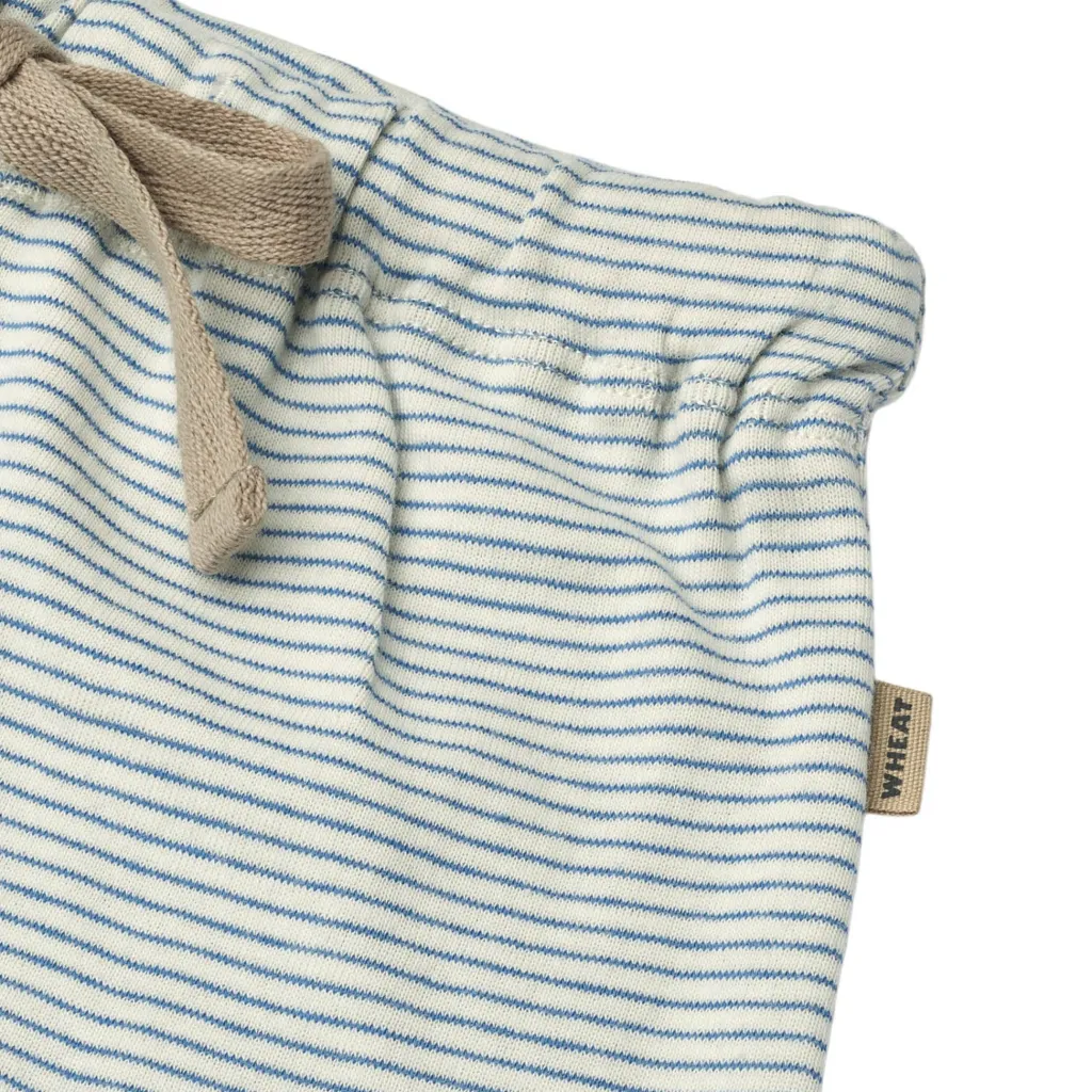 Best GOTS Vic Jersey Shorts Blue Stripe Barn Byxor & Shorts
