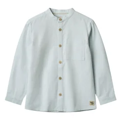 Discount GOTS Willium Skjorta Light Blue Chambray Barn Tröjor & Toppar