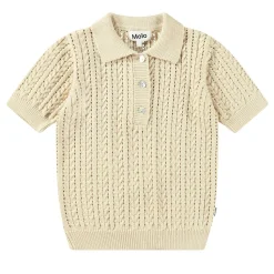 Hot Gretel Knitted Polo Shirt Brazilian Sand Barn Tröjor & Toppar